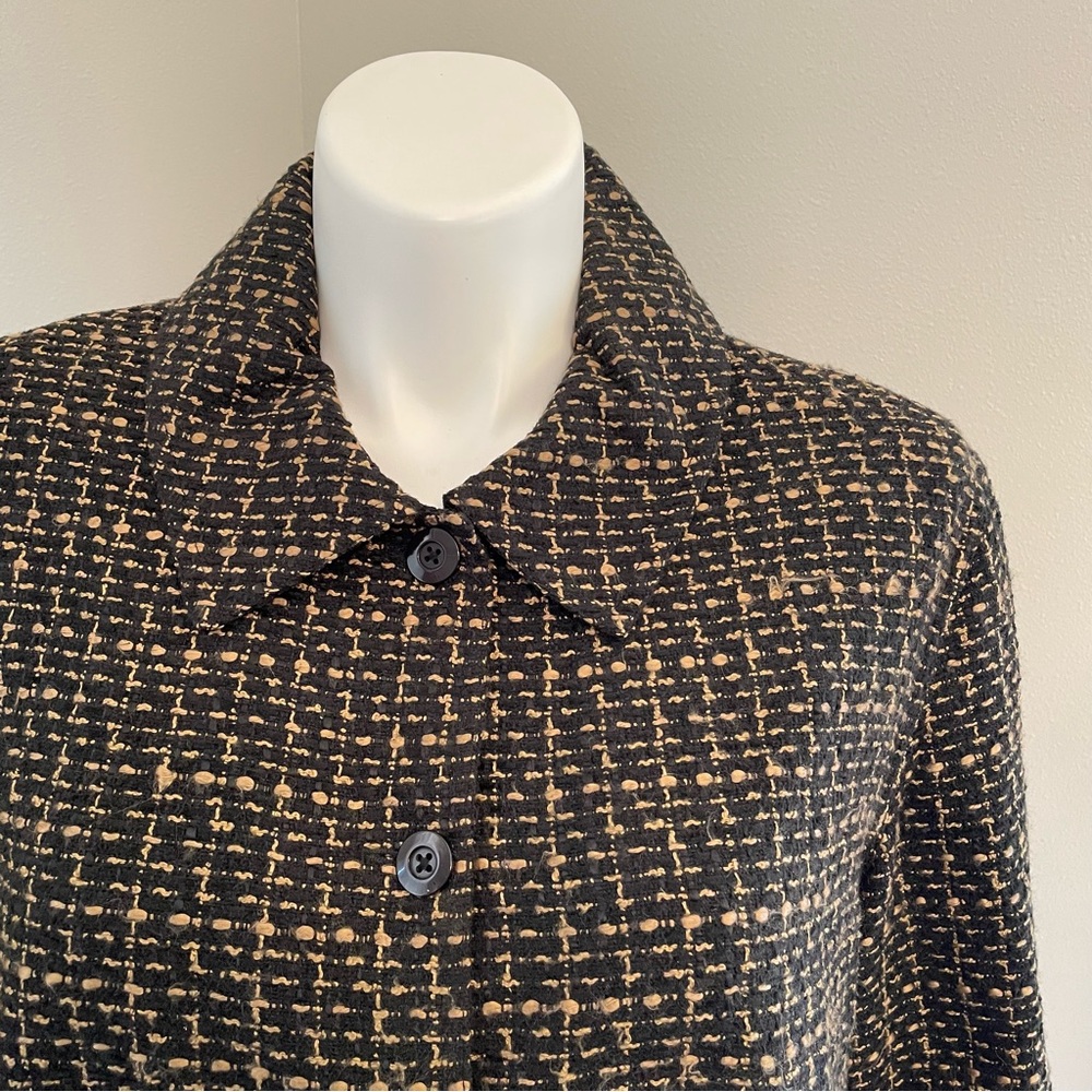 Investments Black/Brown Tweed 3/4 sleeve Blazer/Jacket for Casual/Business Wear. - Picture 3 of 10
